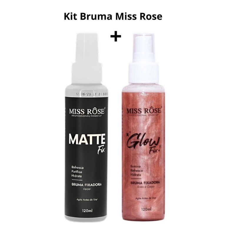 Kit Bruma Matte Fix Miss Rose + Bruma Iluminadora 