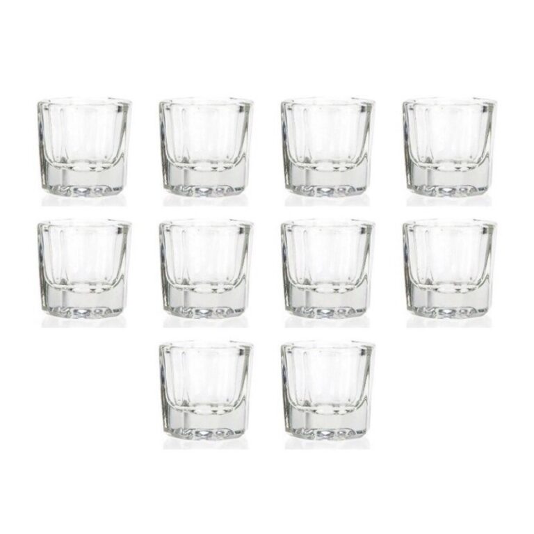 Kit 6 Unidades De Dappen Copo Vidro Mistura Porcel