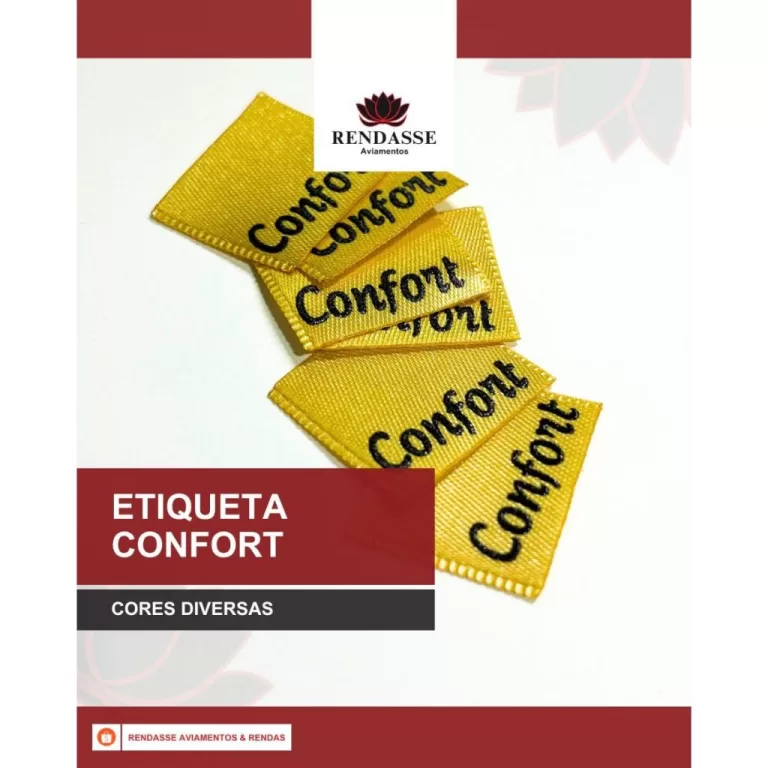 Pacote com 500 Unidades Etiqueta Confort Lingerie 
