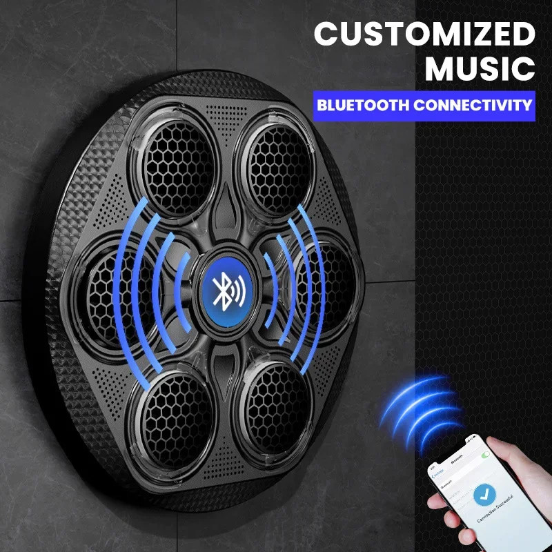 Máquina de Boxe Musical Treino em Casa Bluetooth Recarregável Treine Soco Agilidade Exercício Físico