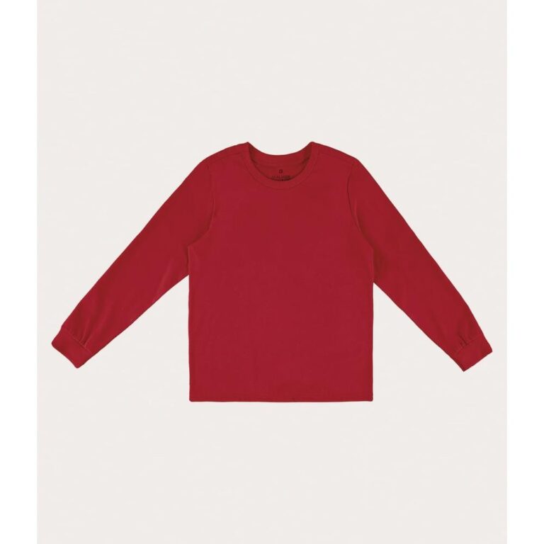 Camiseta Infantil Unissex Manga Longa Em Malha UV5