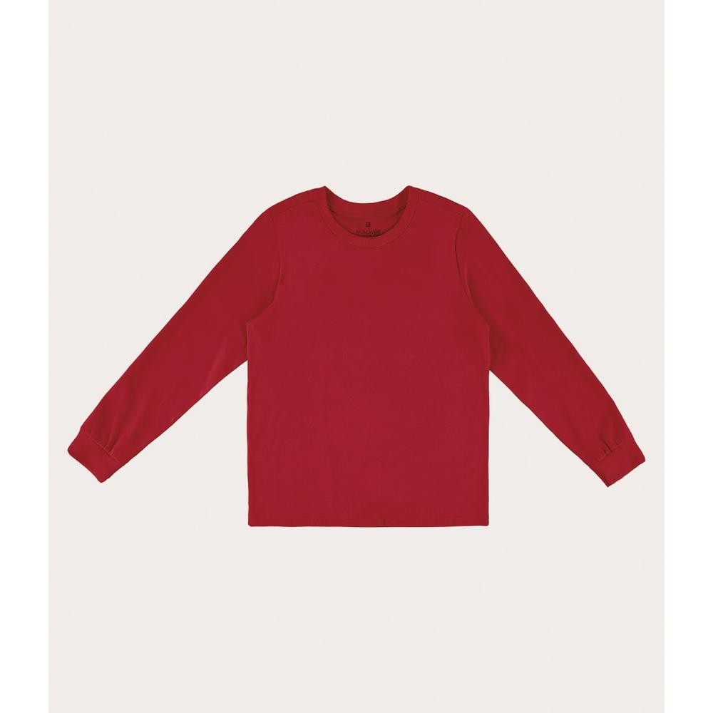 Camiseta Infantil Unissex Manga Longa Em Malha UV50+ Malwee Kids
