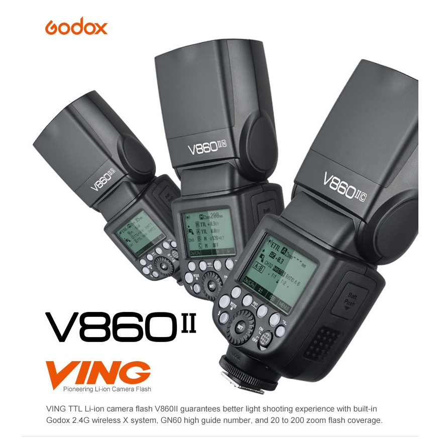 Flash Godox V860ii Sony Bateria – V860 Ii – V860ll S
