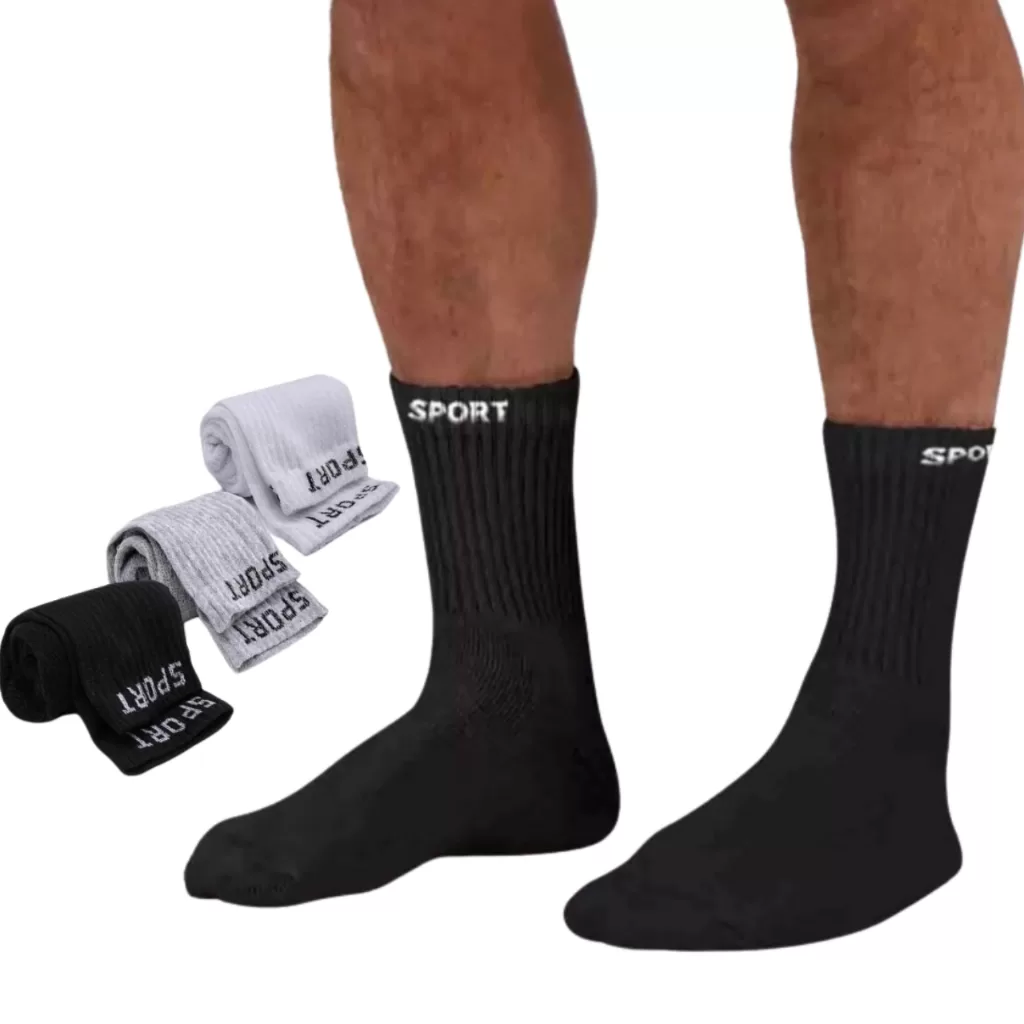 Meia SPORT algodão academia qualidade esportiva ideal para o dia a dia