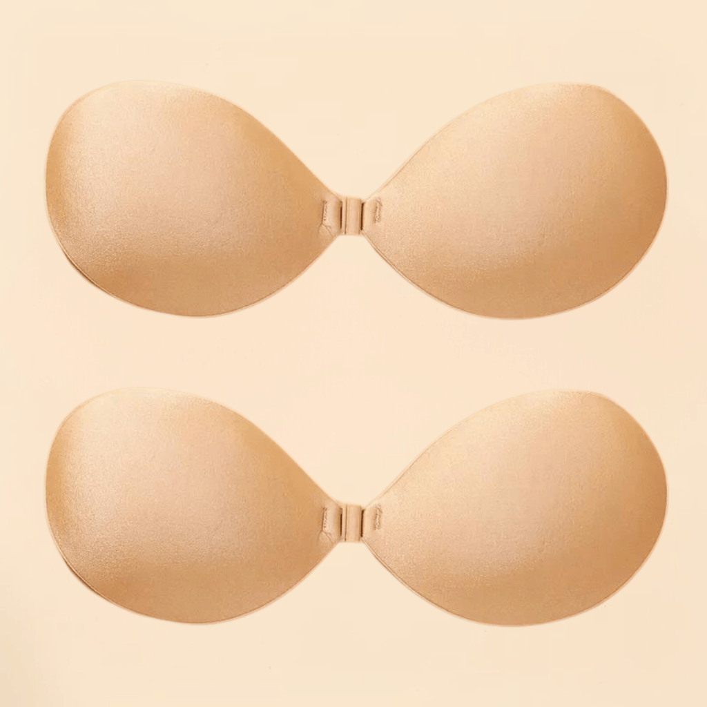 Kit 2 Sutiãs adesivo sem alça push up auto colante