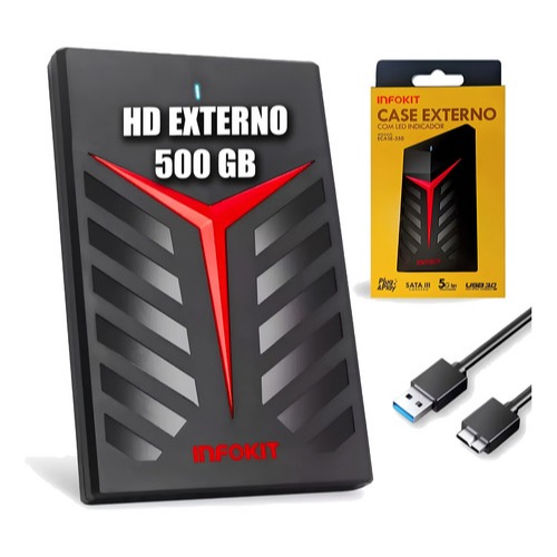 Hd Externo 500gb Portátil Usb 3.0 Para Pc Noteboo