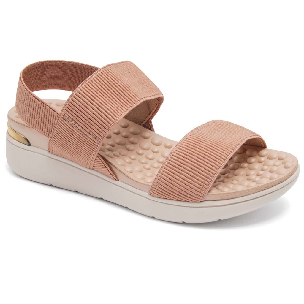 Sandália Modare Ortopédica Ultraconforto Massageadora Original Nude 7151-102