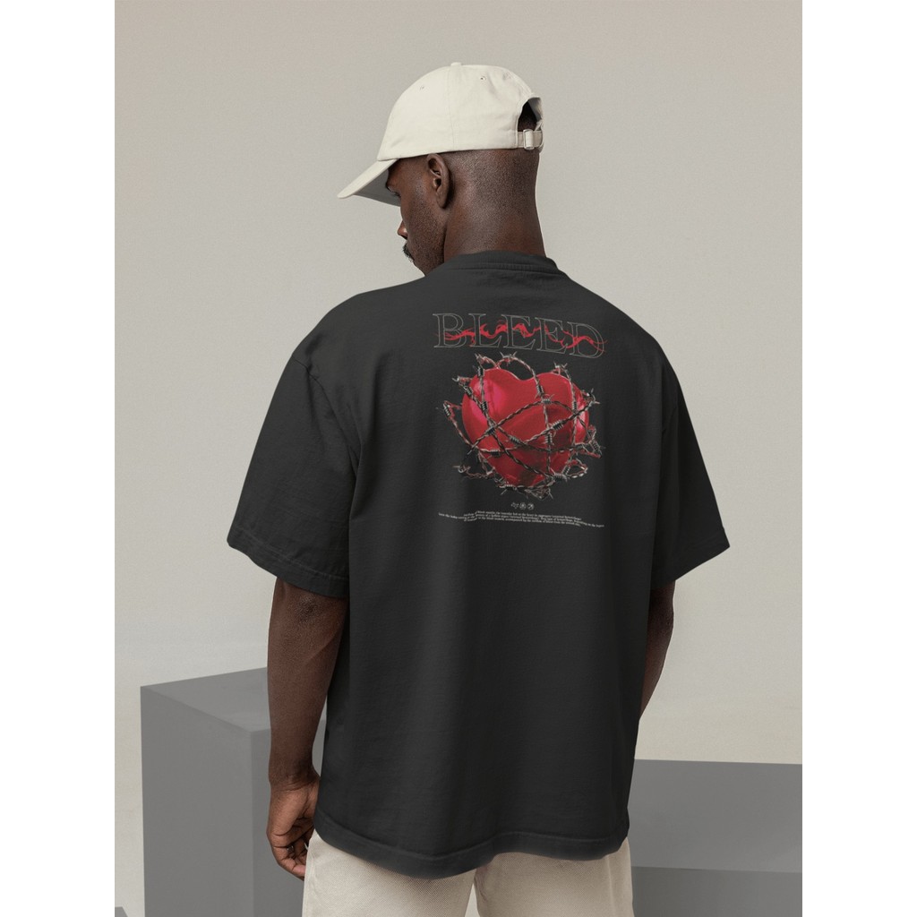 Camisa Camiseta Oversized Gola Alta Streetwear Masculino e Feminino Treino e Dia a Dia Preto e Off W