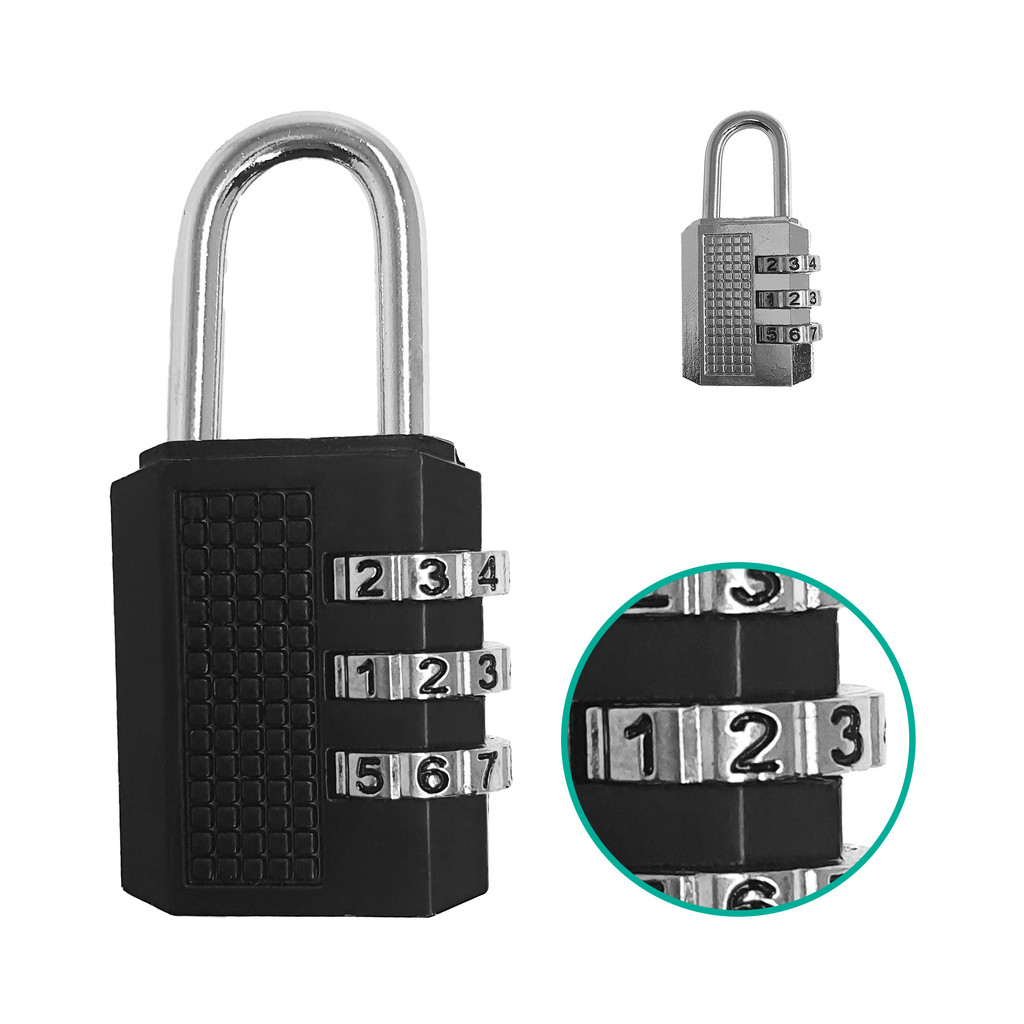 Cadeado Senha Segredo Numérico 25mm p/ Academia, Bolsa