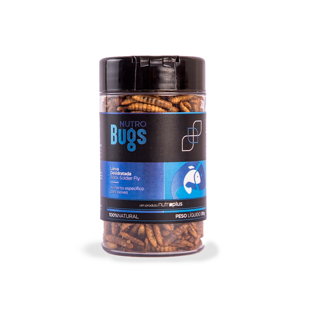 NUTRO BUGS LARVA DESIDRATADA PARA PEIXES 30G