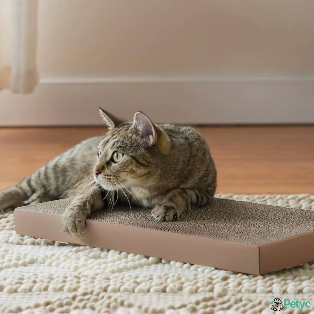 Arranhador para gatos de Papelão Reciclável Interativo Brinquedo Pets Divertido PETYC Antistress