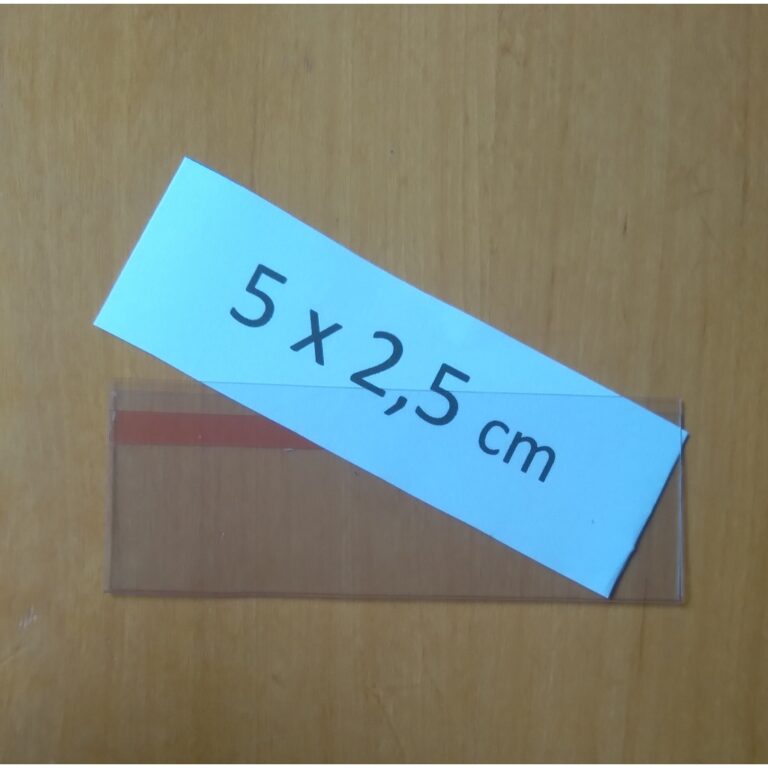 PORTA ETIQUETA/PREÇO U 5 X 2,5 C/ DUPLA FACE 100 