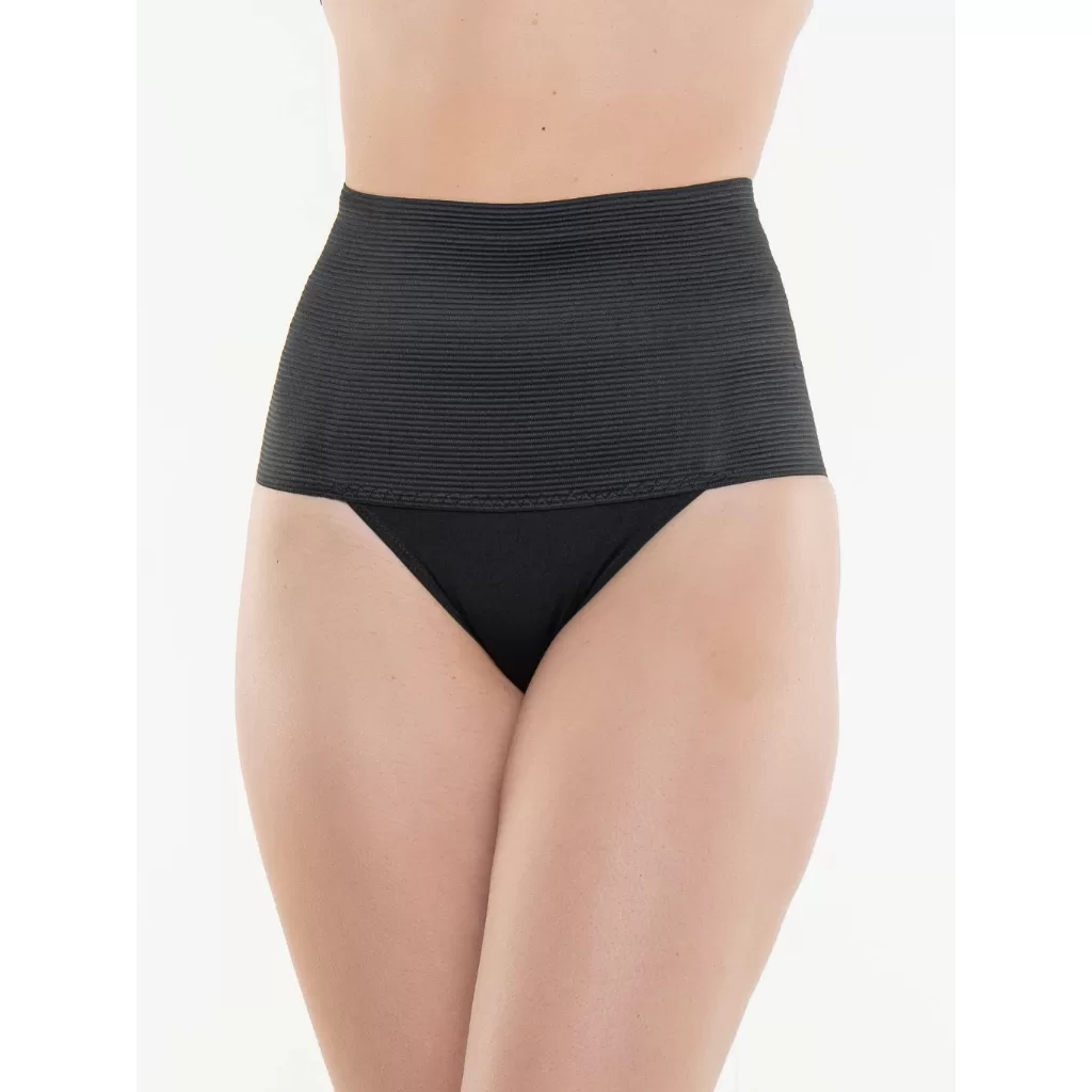 Calcinha Cinta Modeladora Cintura Compressão Cós Alto Redutora De Medidas