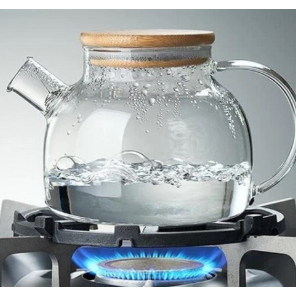 Chaleira De Vidro C/ Infusor Inox 1000 Ml Resisten