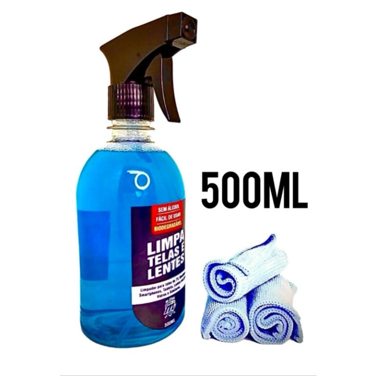 Spray Limpa Telas E Lentes 500ml Grátis Flanela B