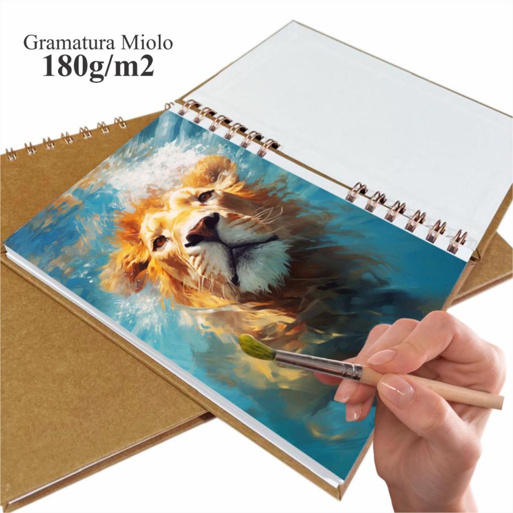 Caderno Sketchbook Desenho Capa Dura A5 A4 A3 Folhas em alta gramatura