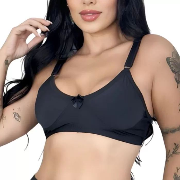 Sutiã Sem Bojo Fitness Sem Aro Respirável Academ