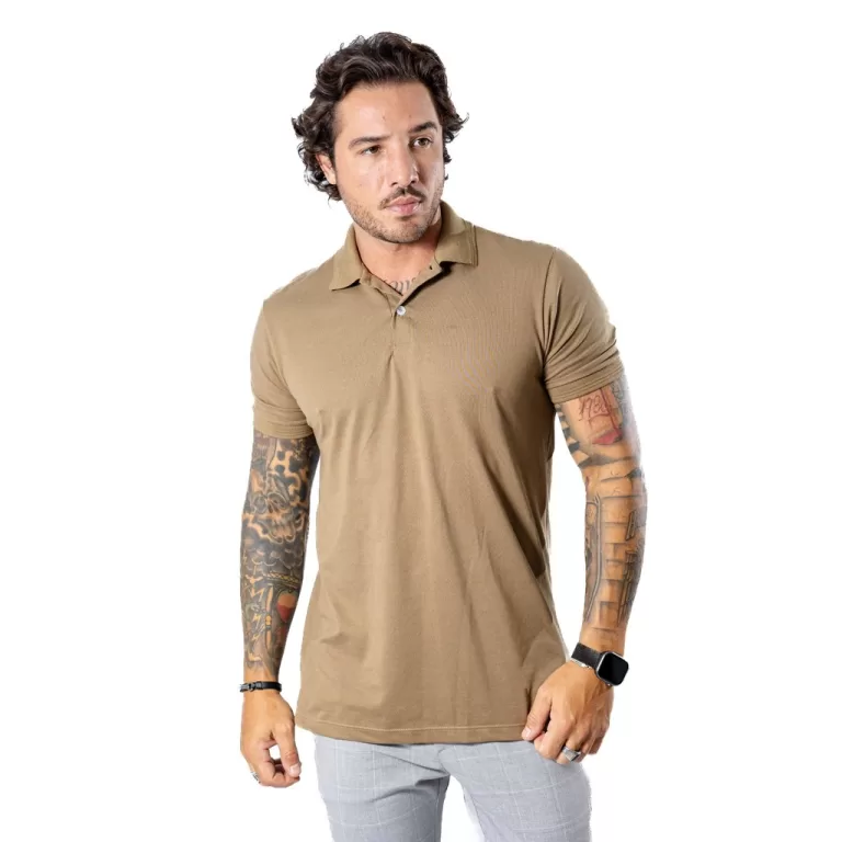 Camisa Polo Para Homens Piquet Premium Leve e Suav