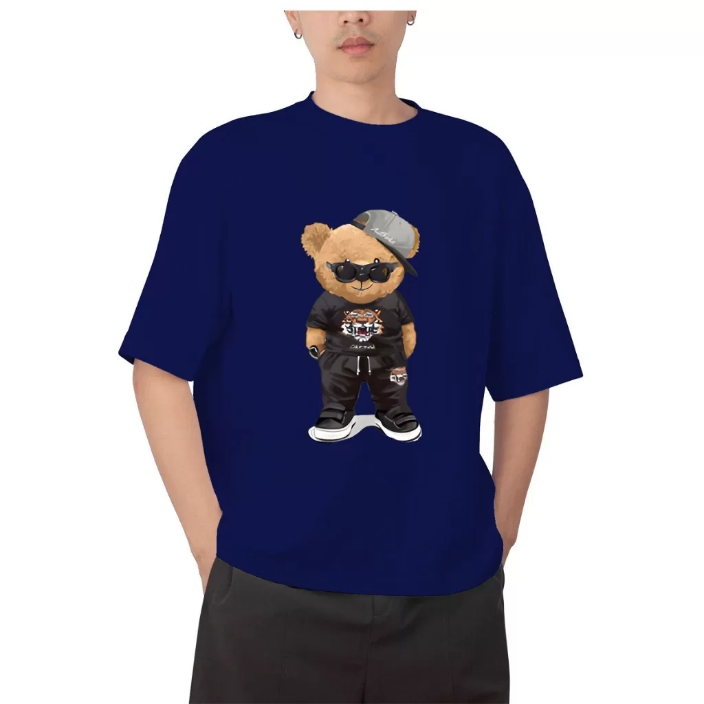 Camisa Camiseta Blusa Streetwear Urso De Boné Terno Lançamento Passeio Exclusiva 100% Algodão