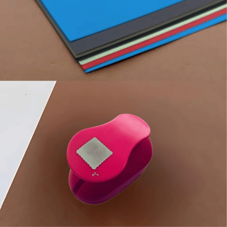 Furador de Papel 4cm Quadrado Fácil de Usar e Dur