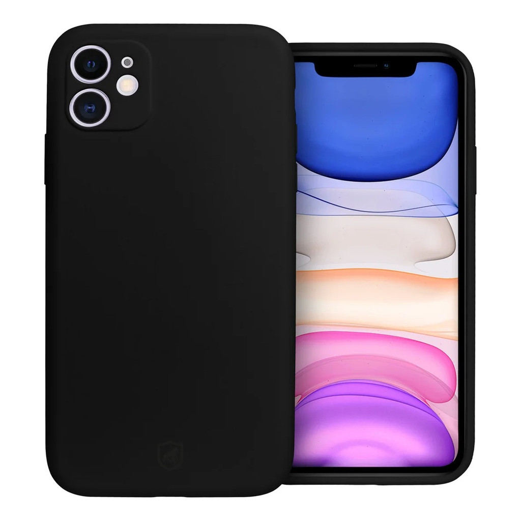 Capa Case Capinha Capinha Silicone Premium Para iPhone – Preta Ou Rosa