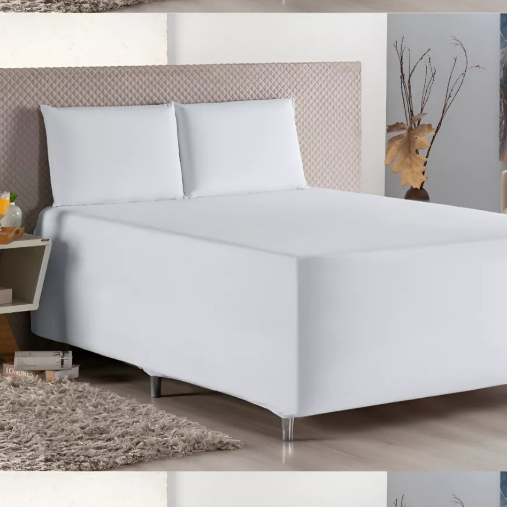 Capa Luva Linha Bulgari 400 Fios Para Cama Box Queen 3 Peças