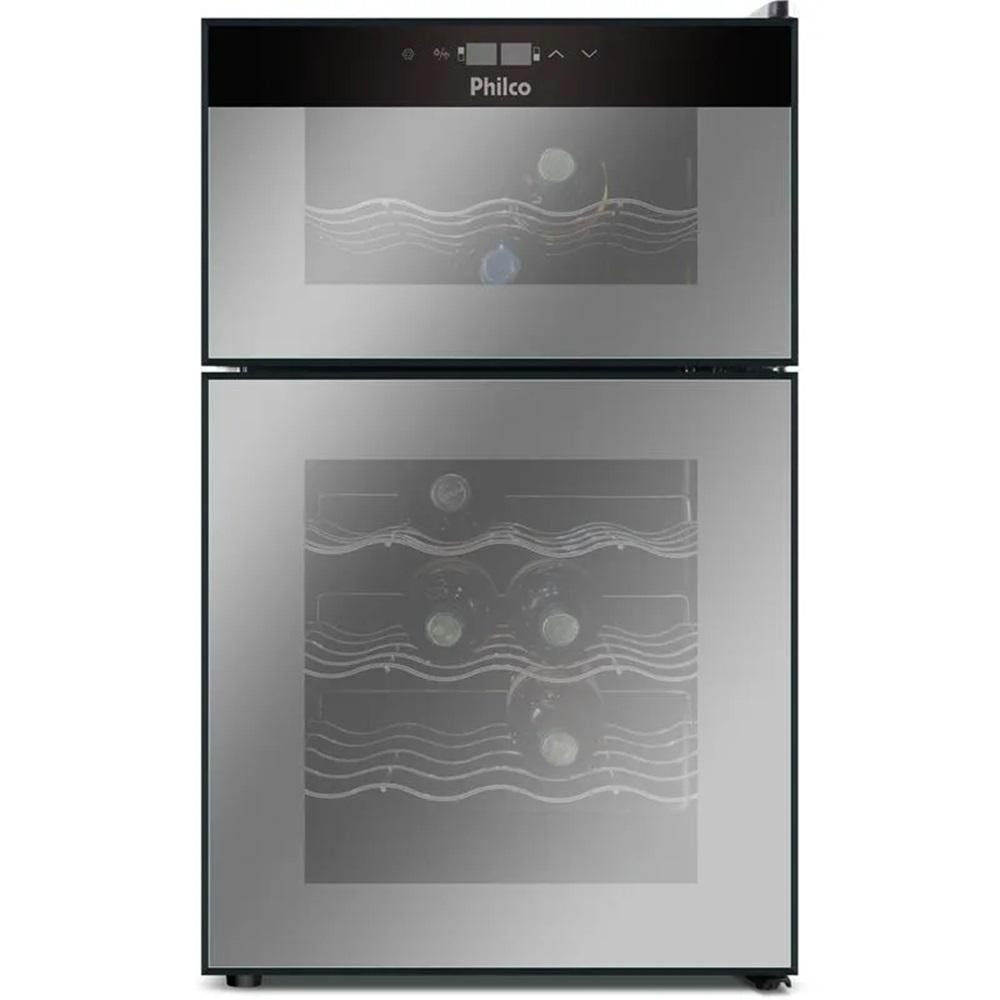 Adega Philco 69 Litros Display Digital 24 Garrafas Preto PAD24DZ Bivolt