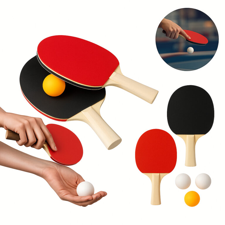Kit Raquete de Ping Pong Tênis de Mesa Com Duas R