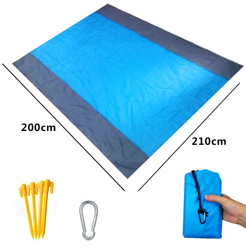 Tapete de Praia Impermeável 210 x 200 cm A Prova de Dágua Para Piquenique Acampamento