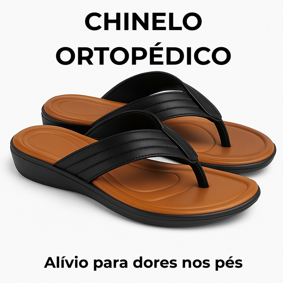 Chinelo Feminino Palmilha Massageadora Sandália Feminina Tamanco Ortopédico Ultra Conforto Esporão