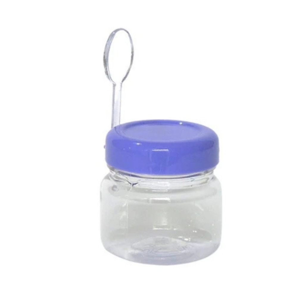 Kit 10/20/30/40/50 Potes De Papinha Plástica Reforçado C Colherzinha 40ml Festa Aniversários nutella