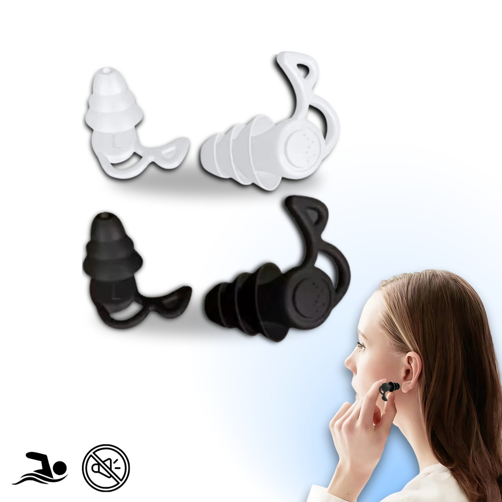 Protetor Auricular Tampão de Ouvido Antirúido Abafador para Dormir Natação Estudar
