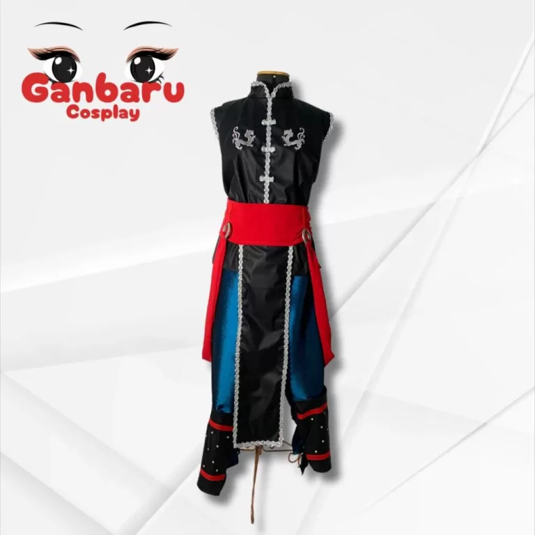 Fantasia Cosplay Kung Lao de Mortal Kombat com Sí
