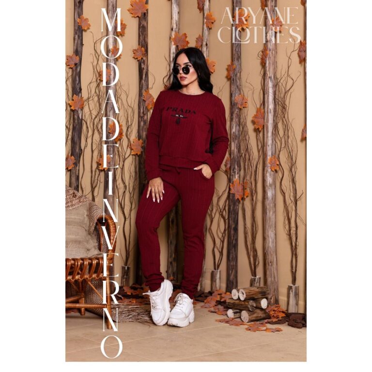 Conjunto De Frio Blusa Manga Longa E calça –