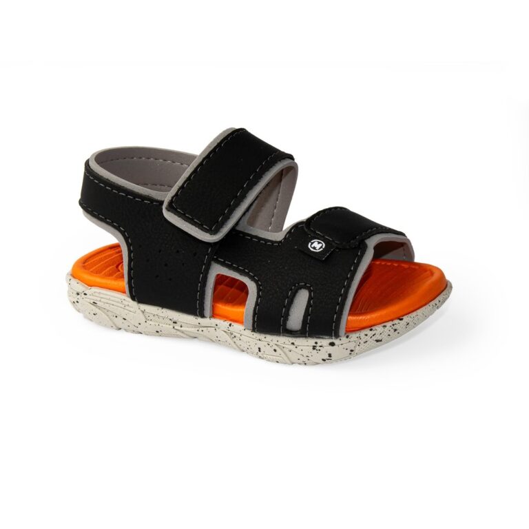 Sandália Molekinho Menino Papete Infantil Velcro 