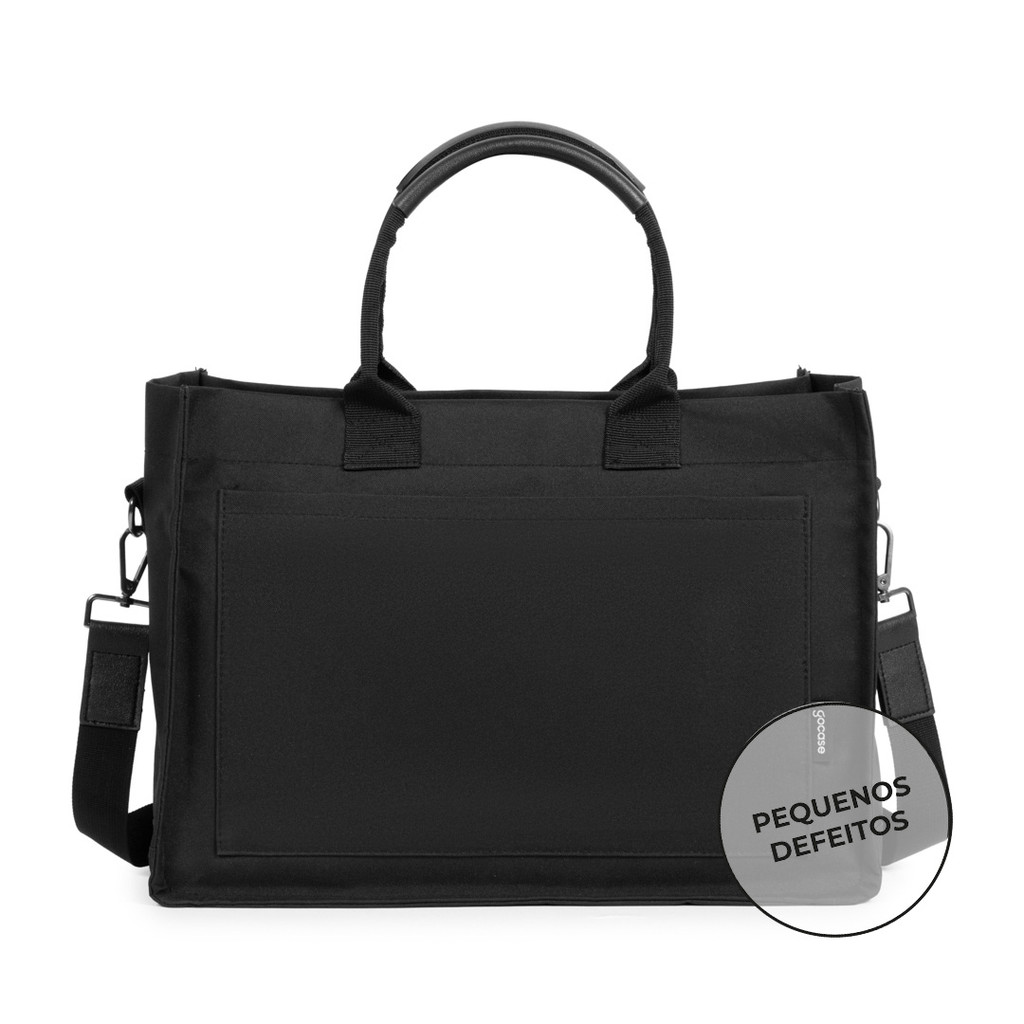 Bolsa Tote Mini Feminina Gocase Minimalista com Porta-Notebook Executiva Trabalho e Faculdade