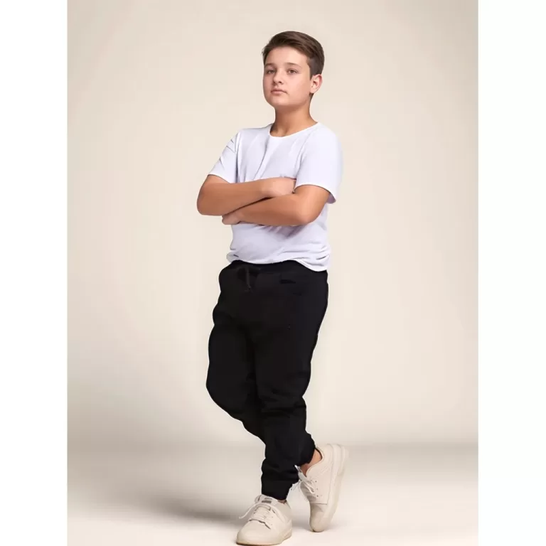 Kit 2 Calças Jogger Infantil Masculina Elastano e
