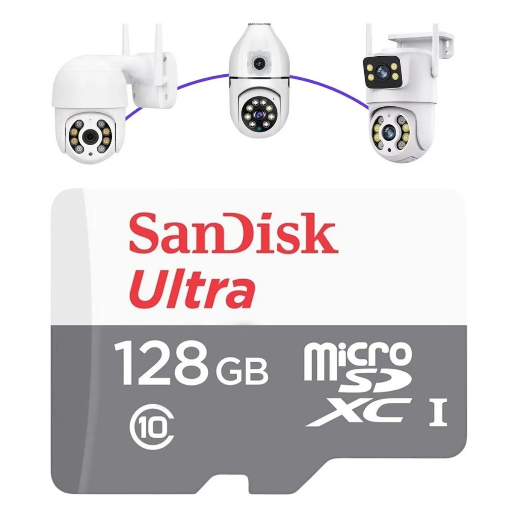 Cartão De Memória Micro Sd Sandisk 64gb/128gb Classe 10 Ultra