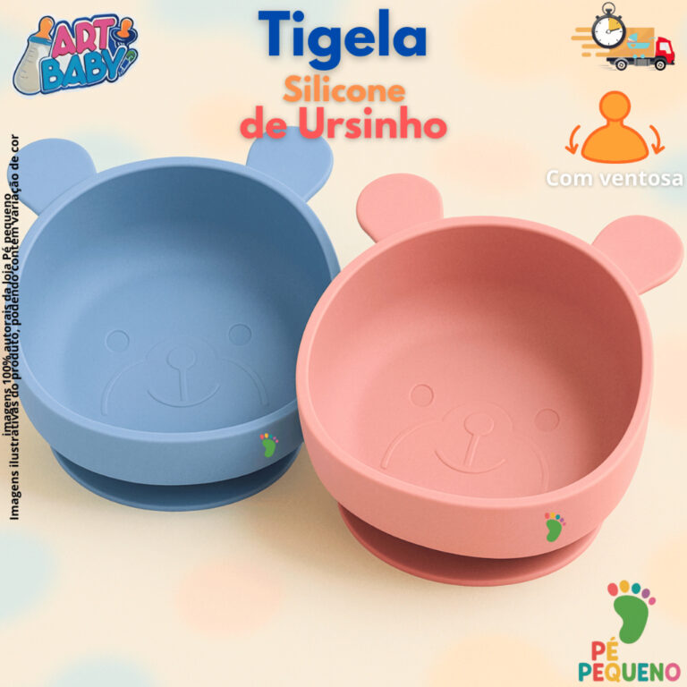 Prato pratinho tigela de silicone ventosa Introdu