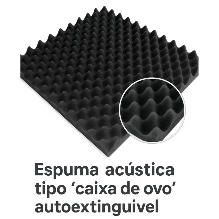 Kit com 10 Espumas Acústicas Para Som Estúdio Ab