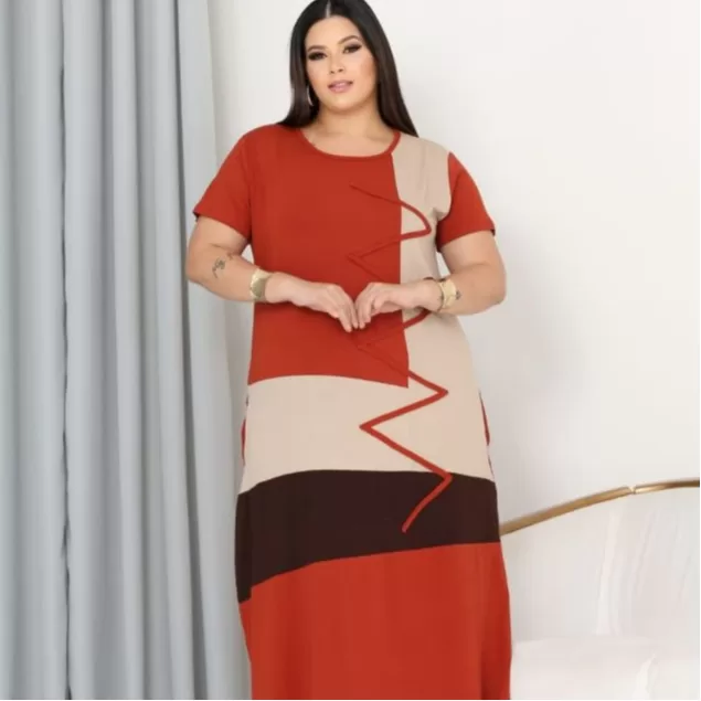 Vestidos Feminino Chemise Camisetão Chamise Plus 