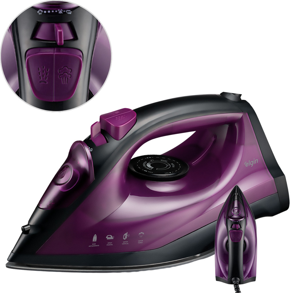 Ferro a Vapor Elgin Easy Pass 200ml 5 Níveis de Calor Spray Frontal