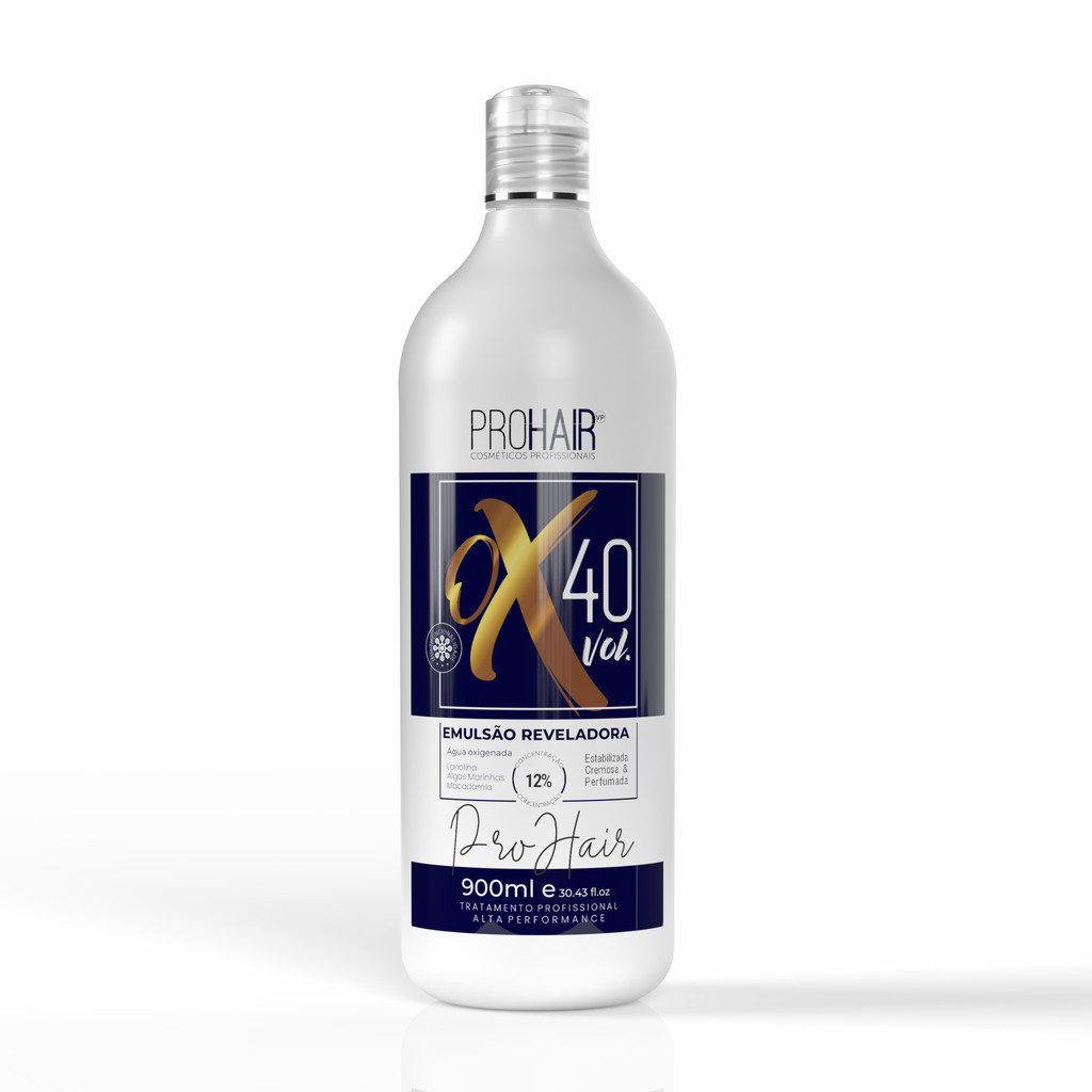 Água Oxigenada 900ml OX Cremosa Volume 40 Prohair