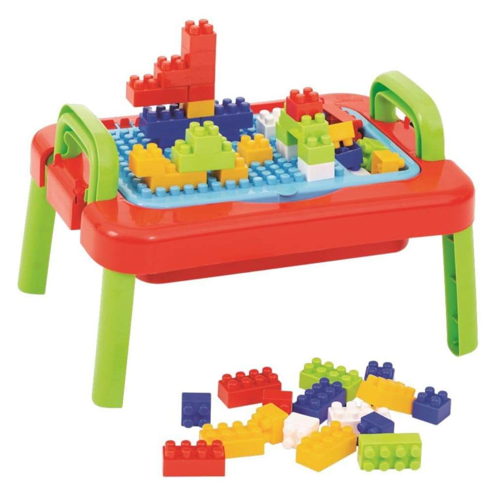 Mesinha Infantil Didática para Bebês 1 ano Blocos de Montar