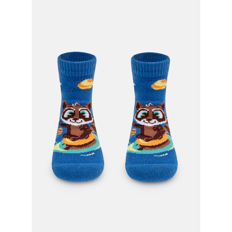 Meia Soquete Bebê Menino Guaxinim Chocolate ̵