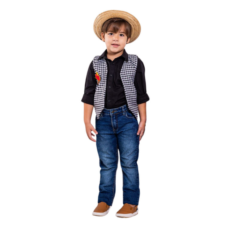 Colete Festa Junina Infantil Masculino Junino Meni