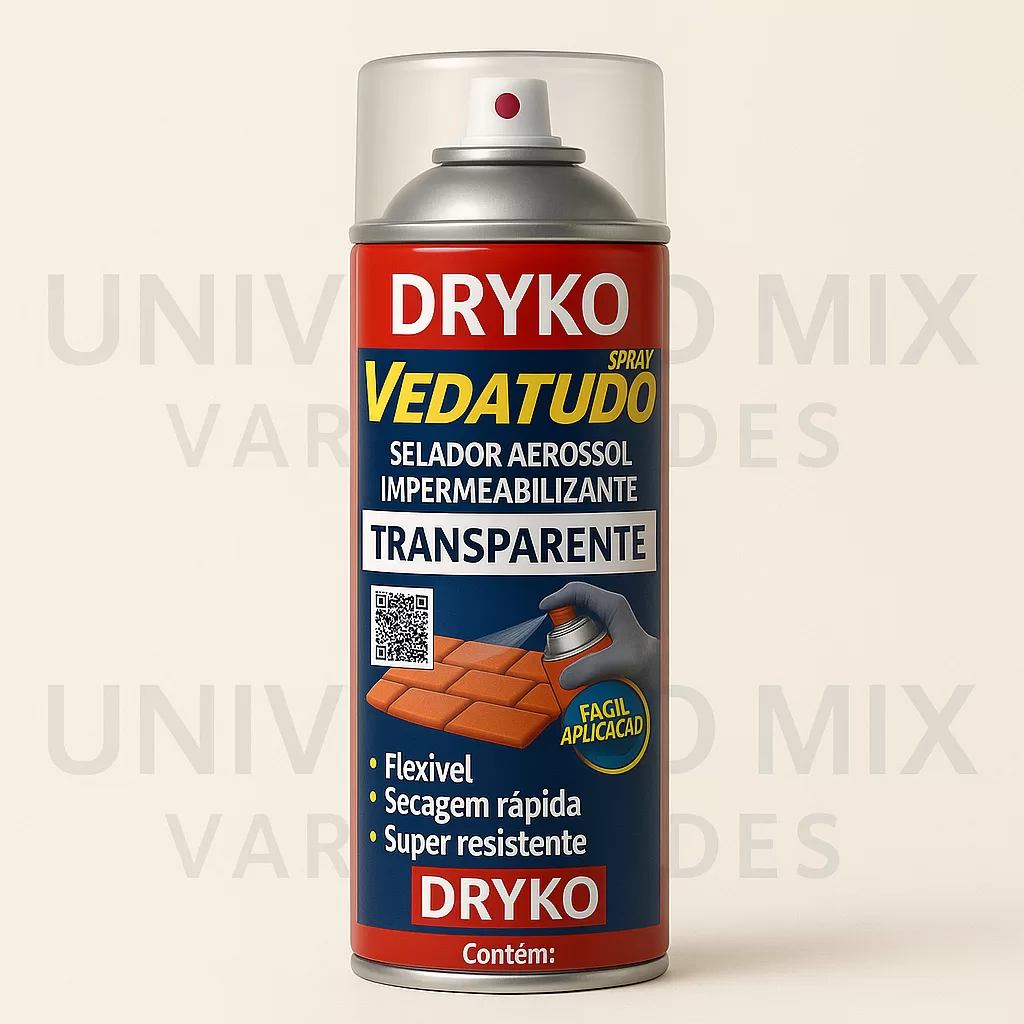 Spray Veda Tudo Borracha Líquida Impermeabilizante Transparente 100ml