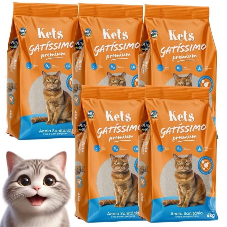 Kit 5un. Areia Sanitária Higiênica Para Gatos An