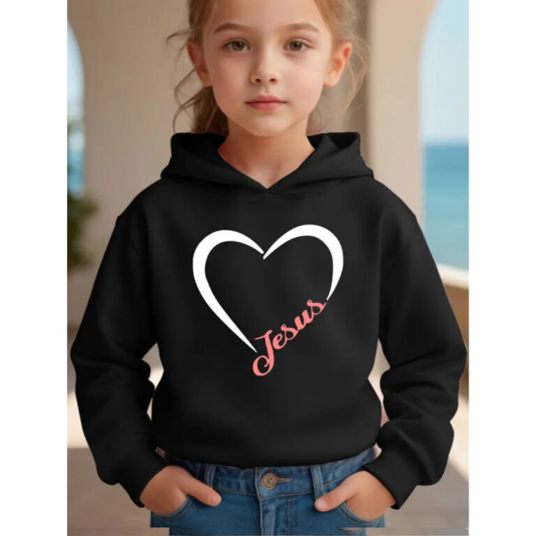 Moletom infantil Menina e Menino Estampado Jesus B