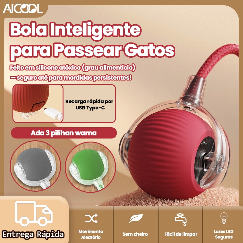 AICOOL Brinquedos para animais de estimação, bola interativa automática para animais de estimação